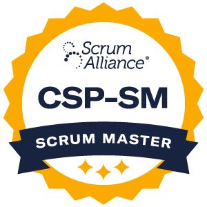 Zertifizierungs-Abzeichen: Certified Scrum Professional -ScrumMaster